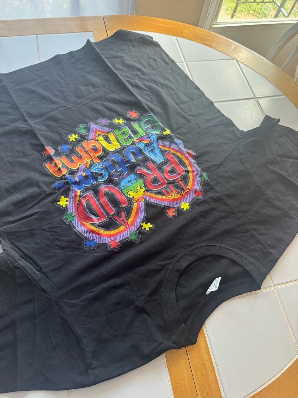 Kids Black Autism Awareness Graphic Tee
